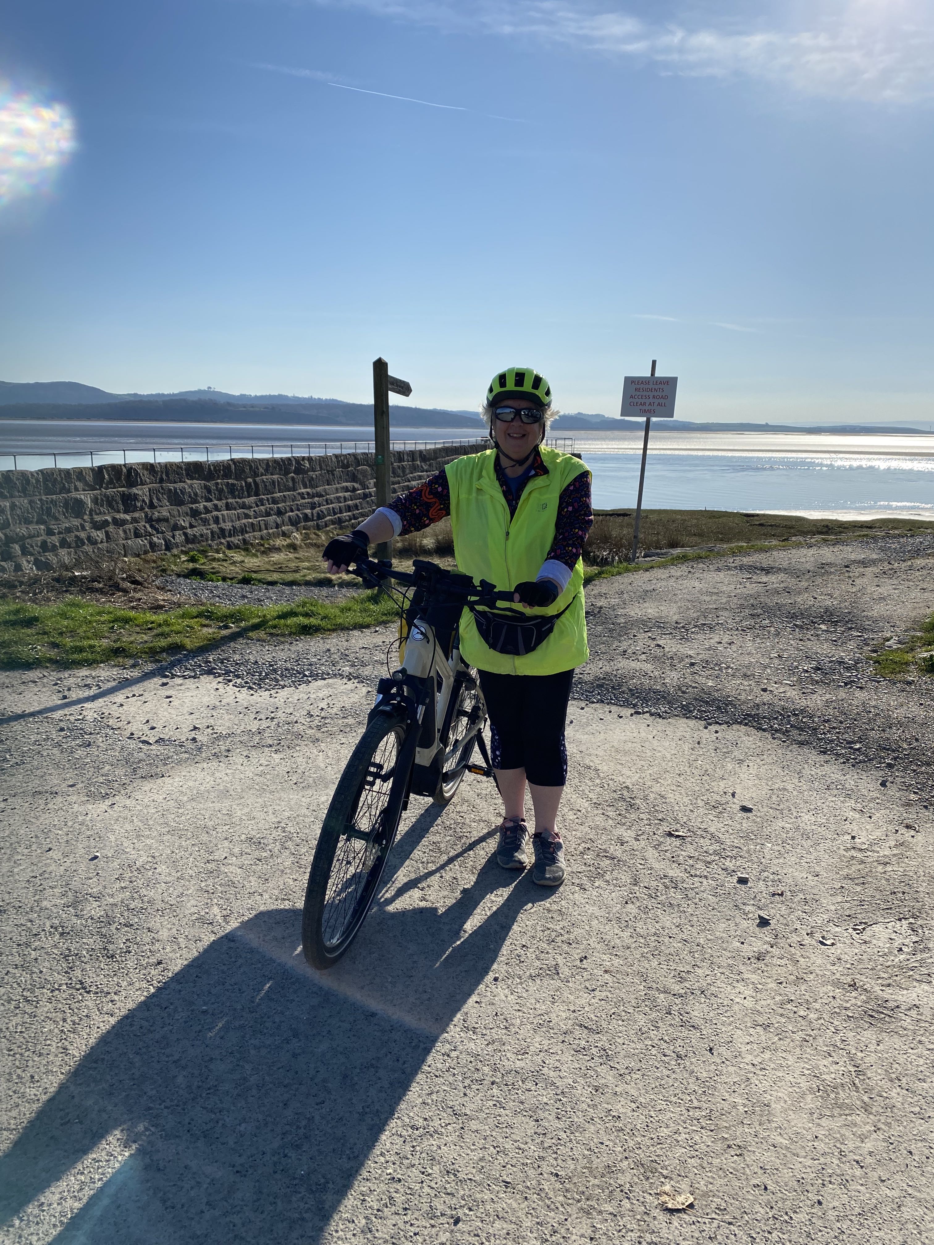 Rosemary from Rosa Productions at Canal Foot Ulverston on Morecambe Bay